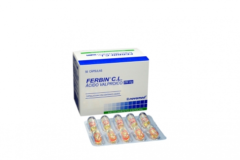 Ferbin C.L 250 mg Novamed Caja De 300 Cápsulas Rx1