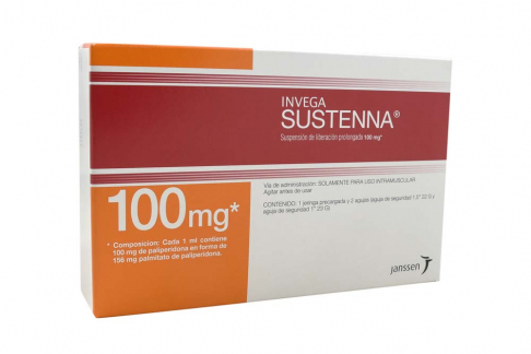 Invega Sustenna Jeringa Prellenada 100 mg Caja Con 1 Unidad Col Rx Rx1 Rx4
