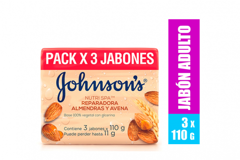 3 JABON JJ ADULTO AVENA 110 GR