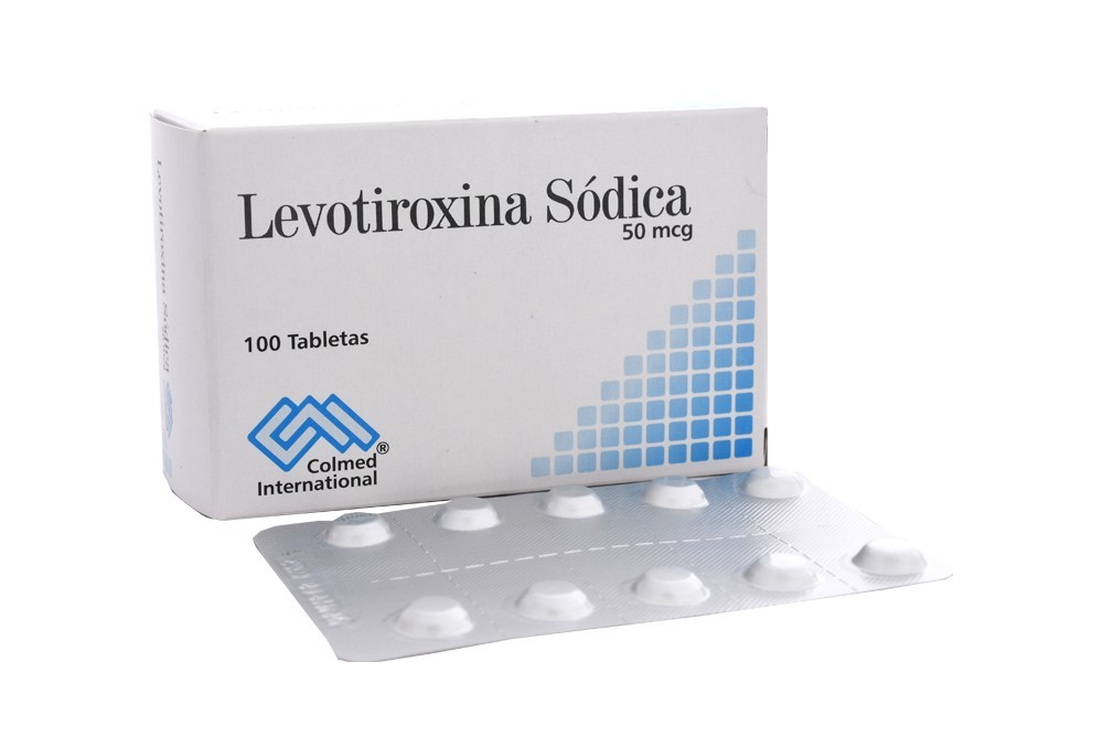 LEVOTIROXINA 50 MG 100 TABLETAS PC