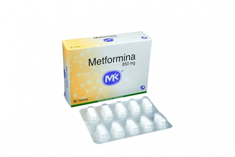 Metformina Clorhidrato 850 Mg Caja Por 30 Tabletas Rx4