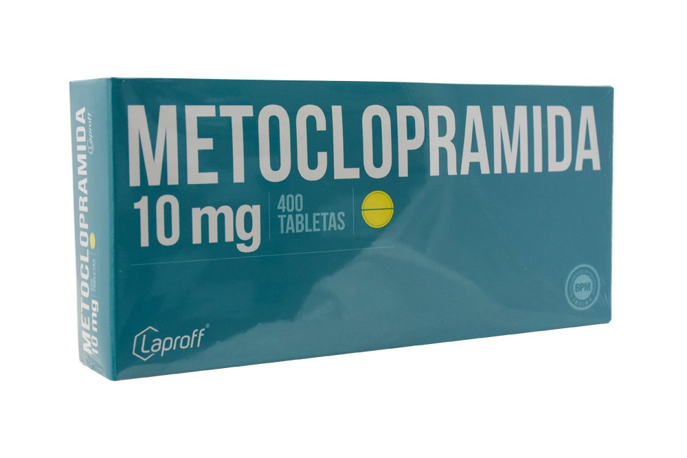 F METOCLOPRAMIDA 10 MG 400 TABLETAS LP POR 10 UNIDADES