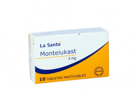 Montelukast La Sante 4mg Oral Caja Con 10 Tabletas Masticables