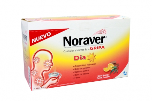 NORAVER GRIPA BEBIDA DIA 15 GR 24 SOBRES