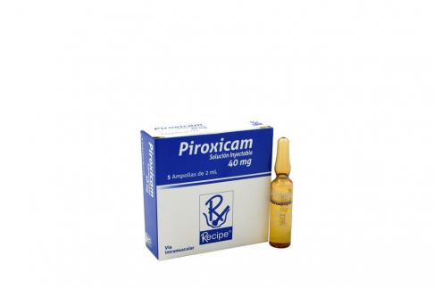 PIROXICAM 40 MG 5 AMPOLLAS POR 1 UNIDAD RC