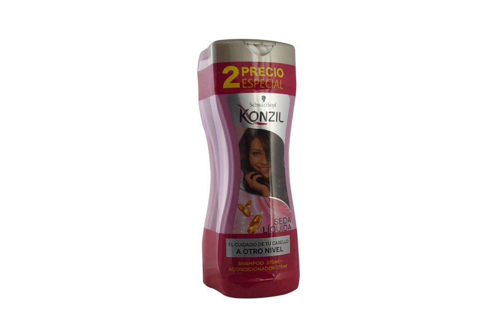 CHAMPOO KONZIL SEDA LIQUIDA CON COMPLEJO VITA 12 375 ML