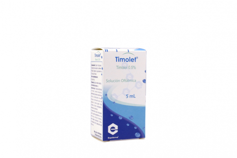 TIMOLET 0.5% TIMOLOL GOTAS OFTALMICAS 5 ML