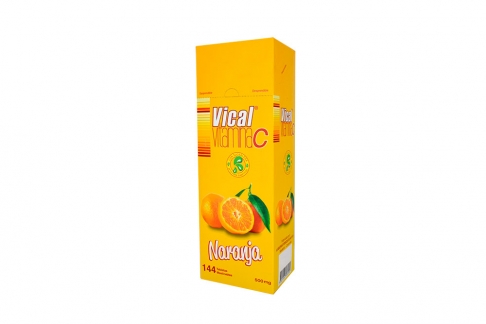 VITAMINA C VICAL NARANJA MAST.144 TBS EC POR 12 UNIDADES