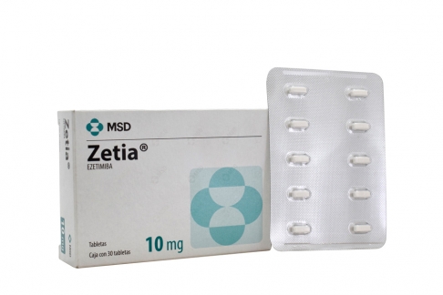 Zetia 10 Mg Caja Con 10 Tabletas Rx1