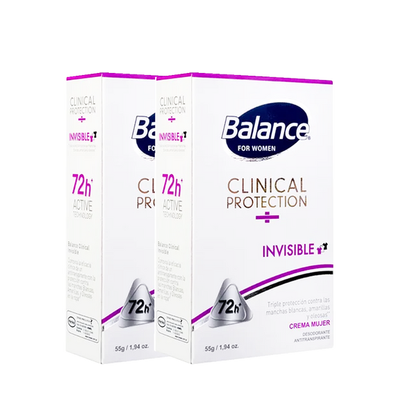 2 DESODORANTE BALANCE CREMA CLINICAL PROTECCION 50 GR M