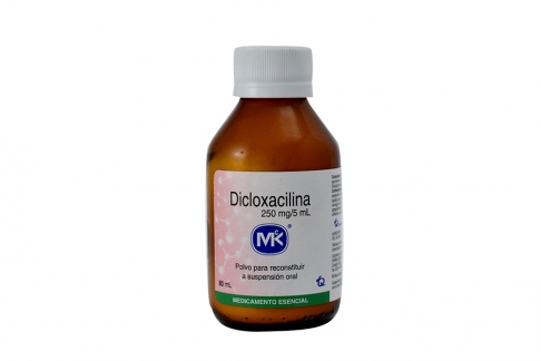 Dicloxacilina 250 mg/ 5 mL Frasco Con 80 mL