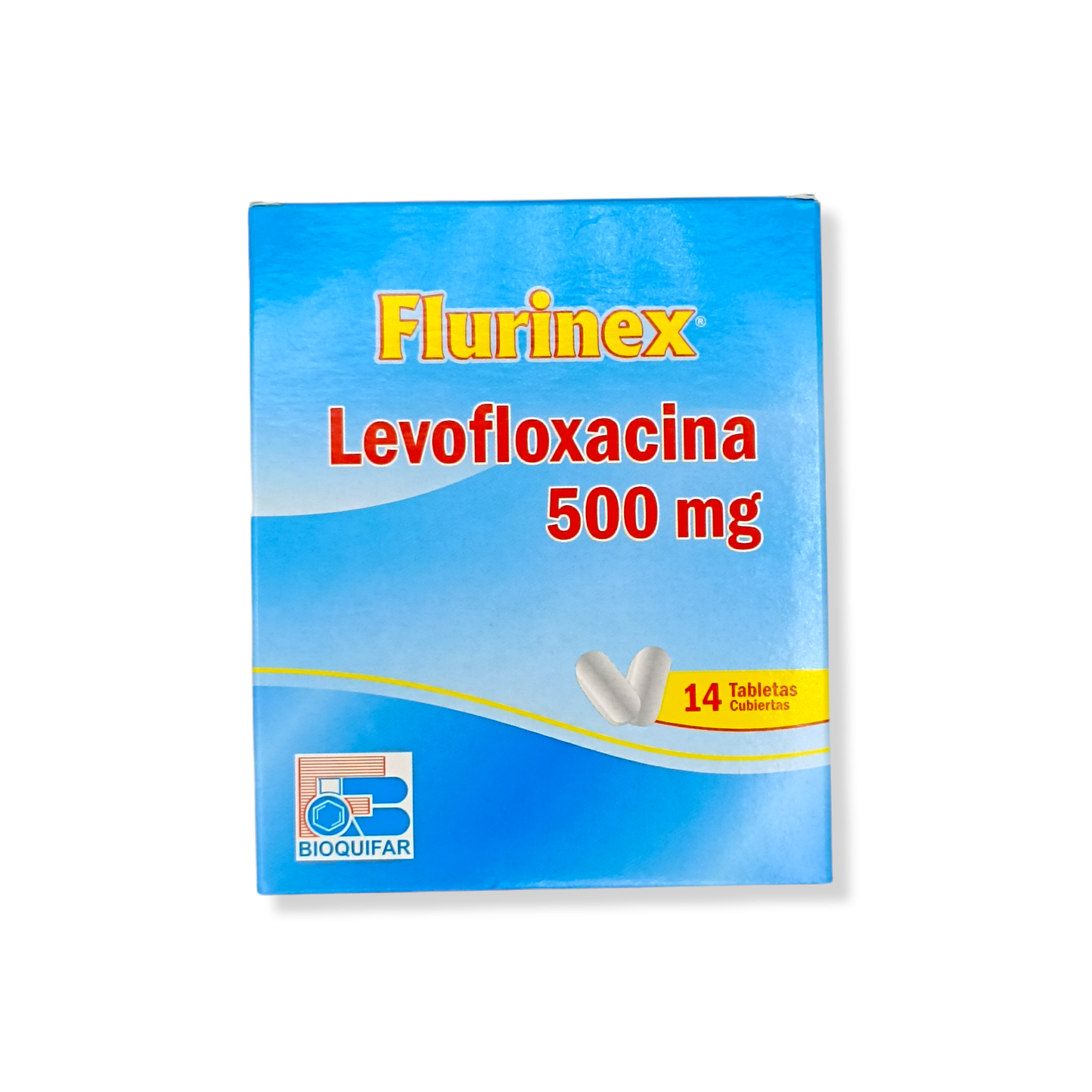 FLURINEX (LEVOFLOXACINA) 500 MG 14 TABLETAS BIOQUIFAR