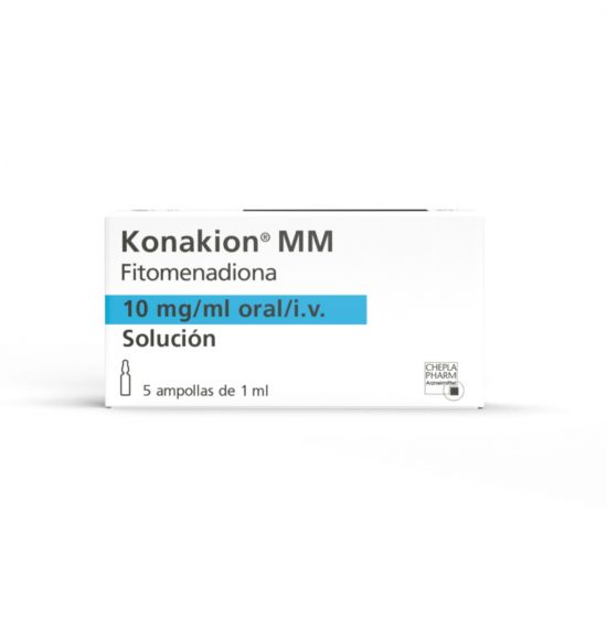 Konakion 10mg/ml Solución Inyectable Caja Con 5 Ampollas Por 1ml C/U – Amarey