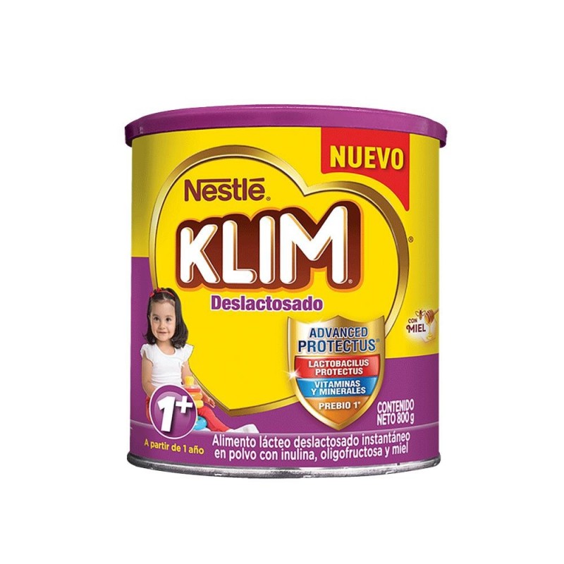 KLIM 1+ DESLACTOSADA 800 GR