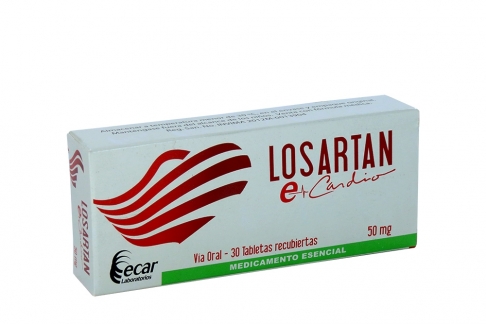 LOSARTAN 50 MG 30 TABLETAS EC