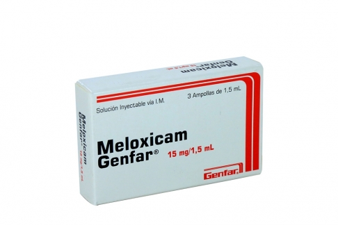 MELOXICAM 15 MG 3 AMPOLLAS GF