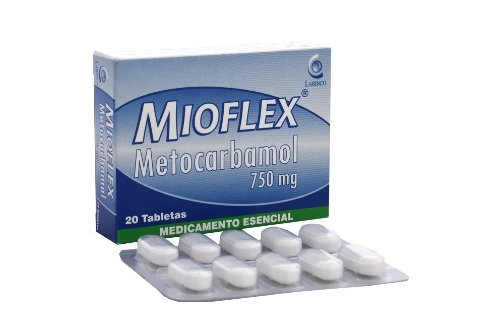 MIOFLEX 750 MG (METOCARBAMOL) 20 TABLETAS LB