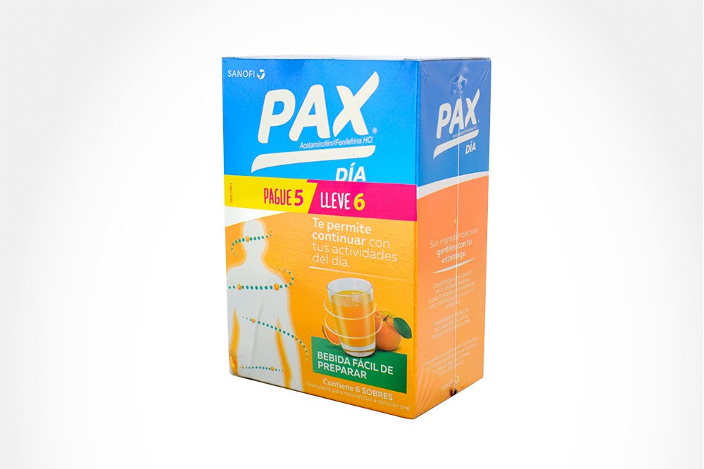 Pax Oral Naranja Dia – Pague 5 Lleve 6 En Caja Por 6 Unidades