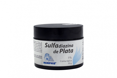 Sulfadiazina De Plata 1% Crema En Tubo De 30g Rx Rx2