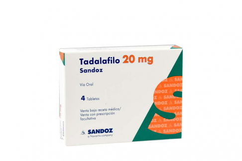 TADALAFILO 20 MG 4 TABLETA SZ