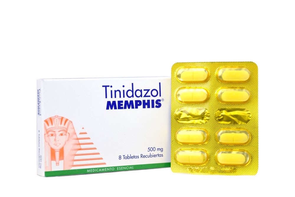 Tinidazol 500 mg Caja Con 8 Tabletas