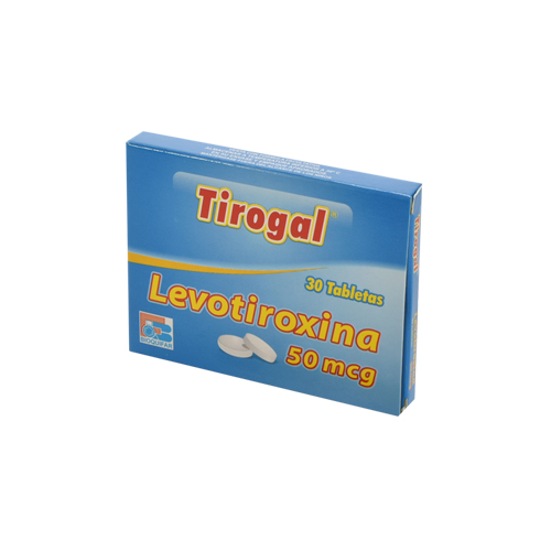 Tirogal 50 mcg Caja Con 30 Tabletas