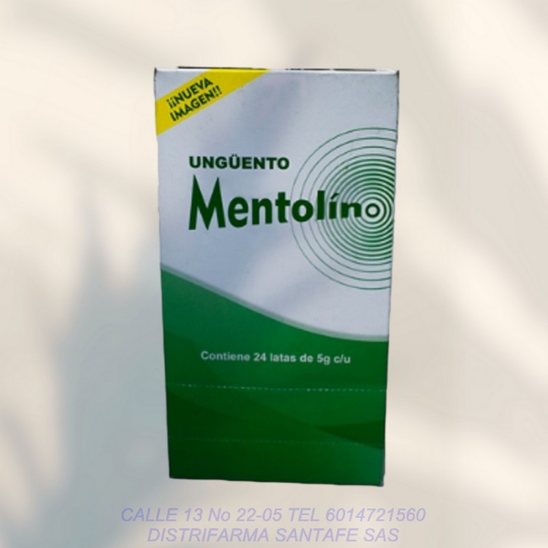 F MENTOLIN X 5 G 24 UND X1U