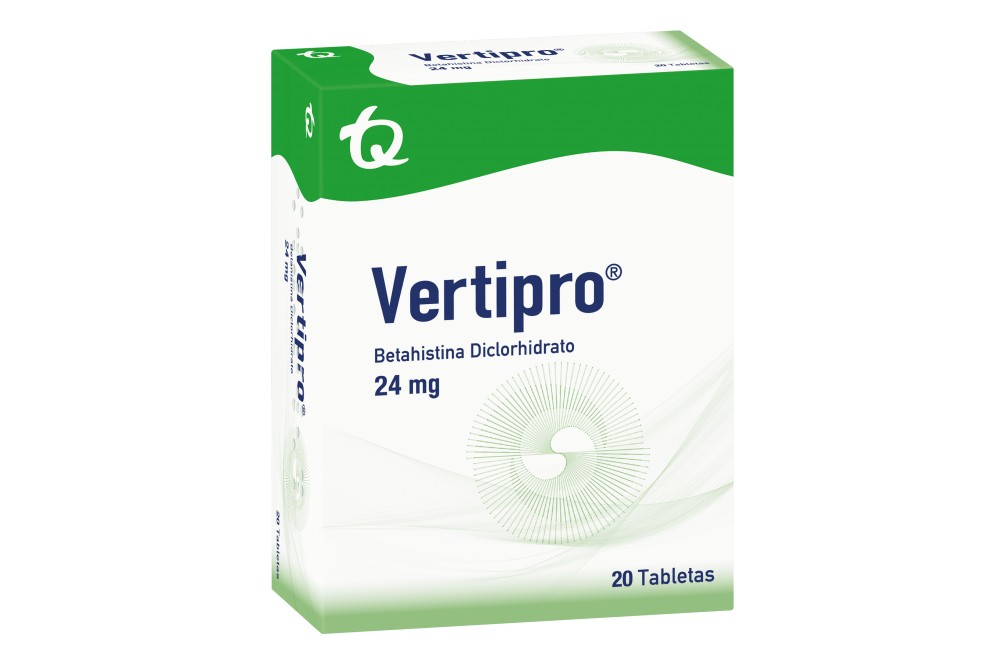 VERTIPRO 24 MG CAJA X 20 TABS