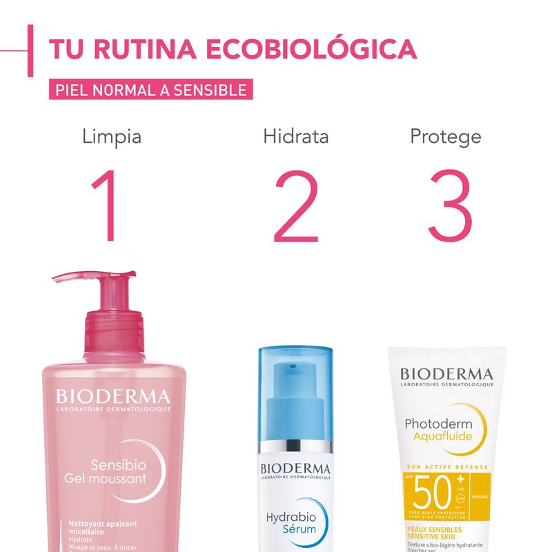 Limpiador Bioderma Sensibio Gel Moussant Para Piel Normal A Sensible 200ml