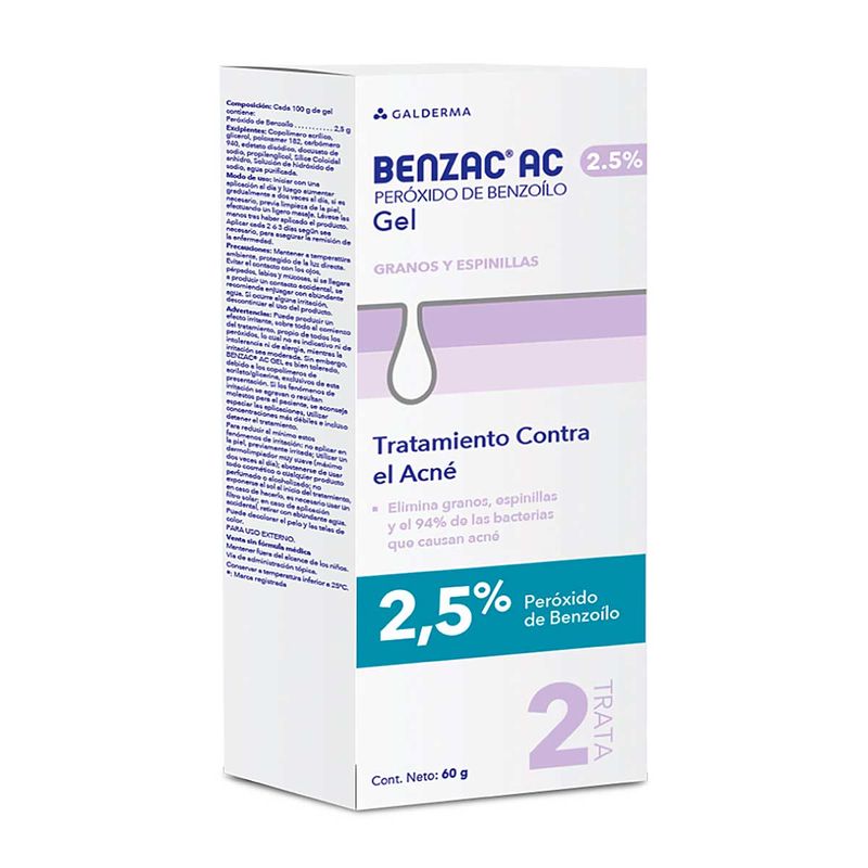 Benzac Ac 2.5% Gel Tópico