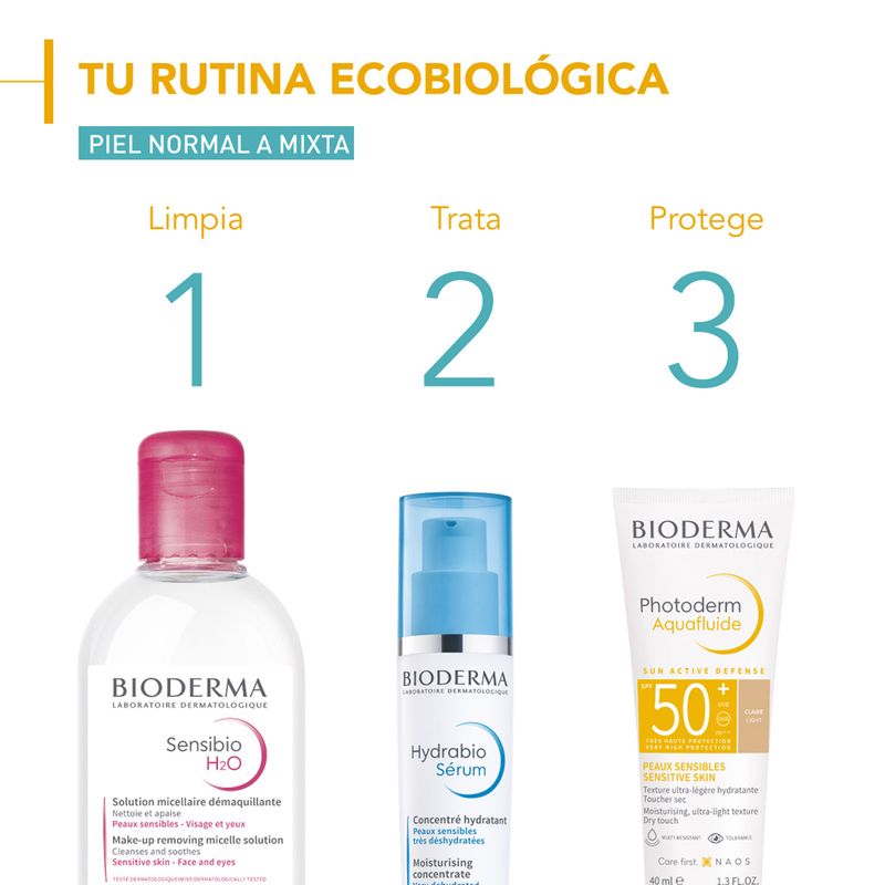 Protector Solar Bioderma Photoderm Aquafluide Claro Spf50+ Toque Seco 40ml