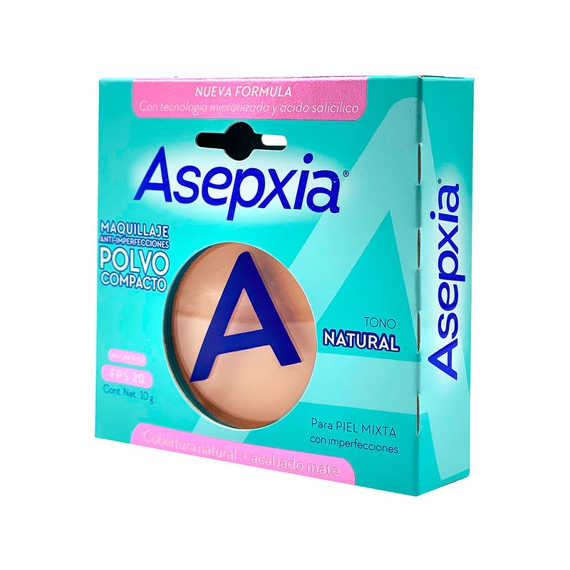 Asepxia Maquillaje Polvo Natural 10 G