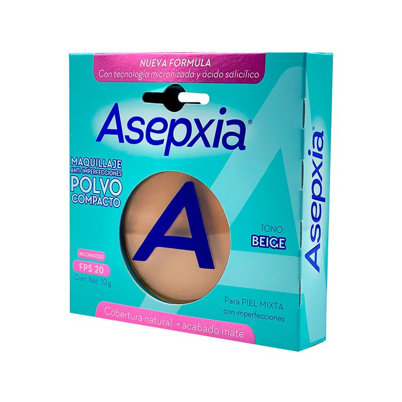 Asepxia Maquillaje Polvo Beige 10 G