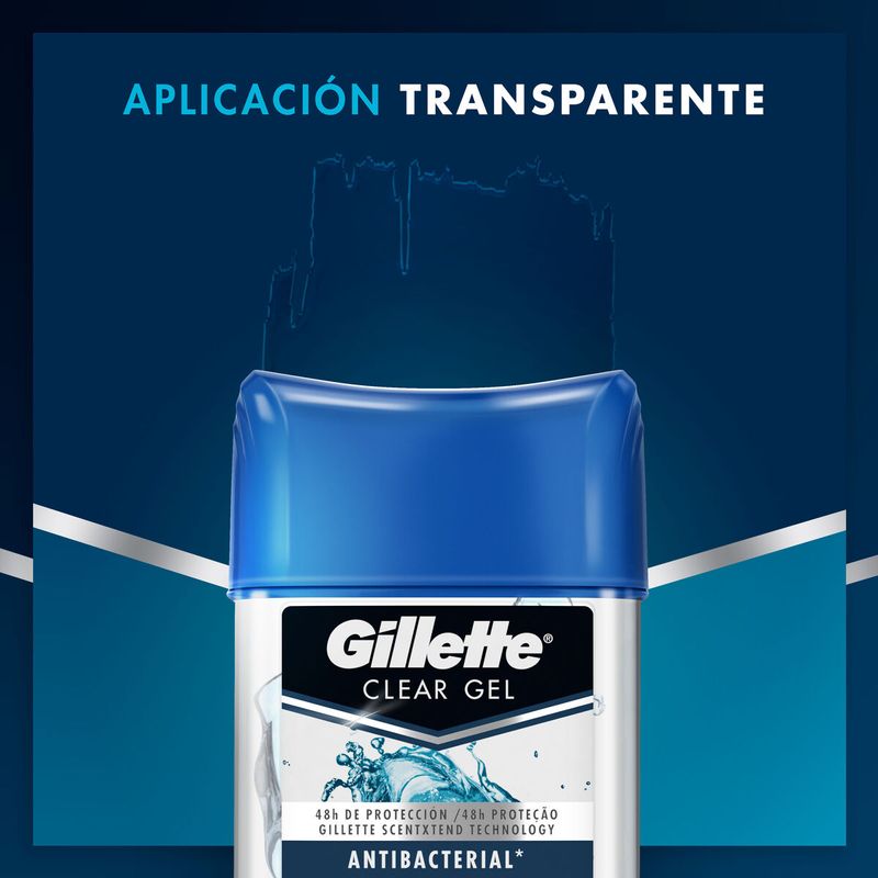 Desodorante Gillette Clear Gel Antibacterial