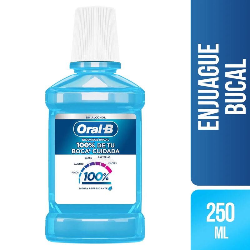 Enjuague Oral-B 100% Single x 250 Ml