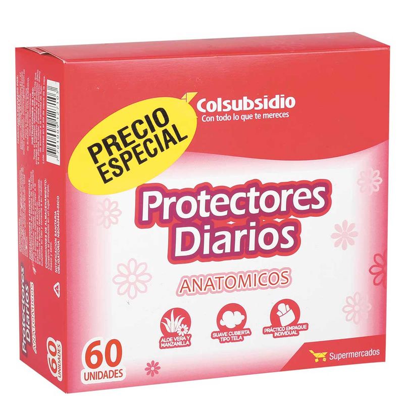 Protectores Diarios Anatómicos Colsubsido