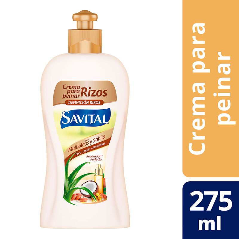 Crema De Peinar Savital Multioleos x 275 Ml