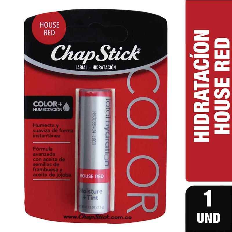 Chapstick Colors House Red Hidratación +Color x 1 Und