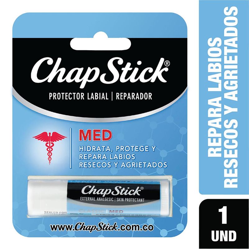 Chapstick Med Hidrata Protege y Repara Labios 1und