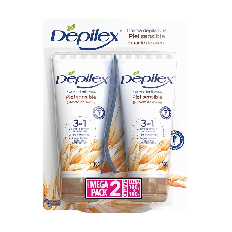 Oferta Depilex Piel Sensible Avena Pague: 1un Lleve: 2und