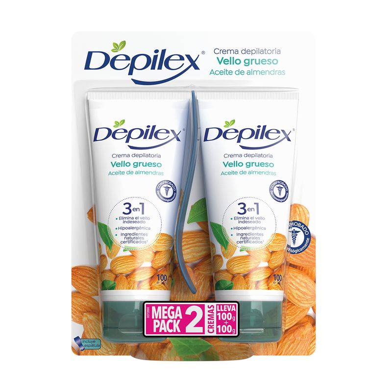 Oferta Depilex Vello Grueso Aceite De Almendras Pague: 1un Lleve: 2und