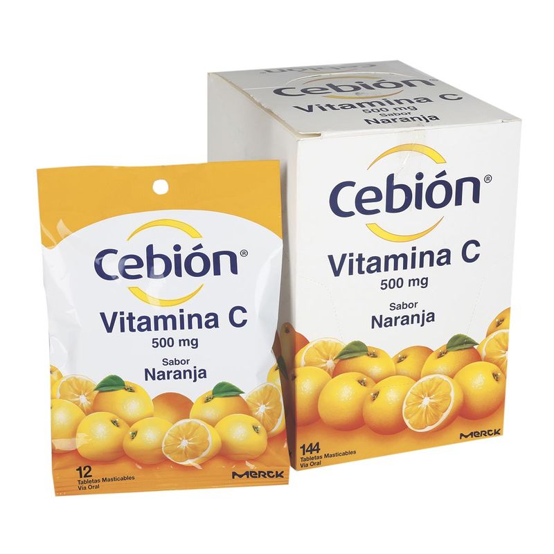 Cebion 500 Mg Naranja Tableta Masticable