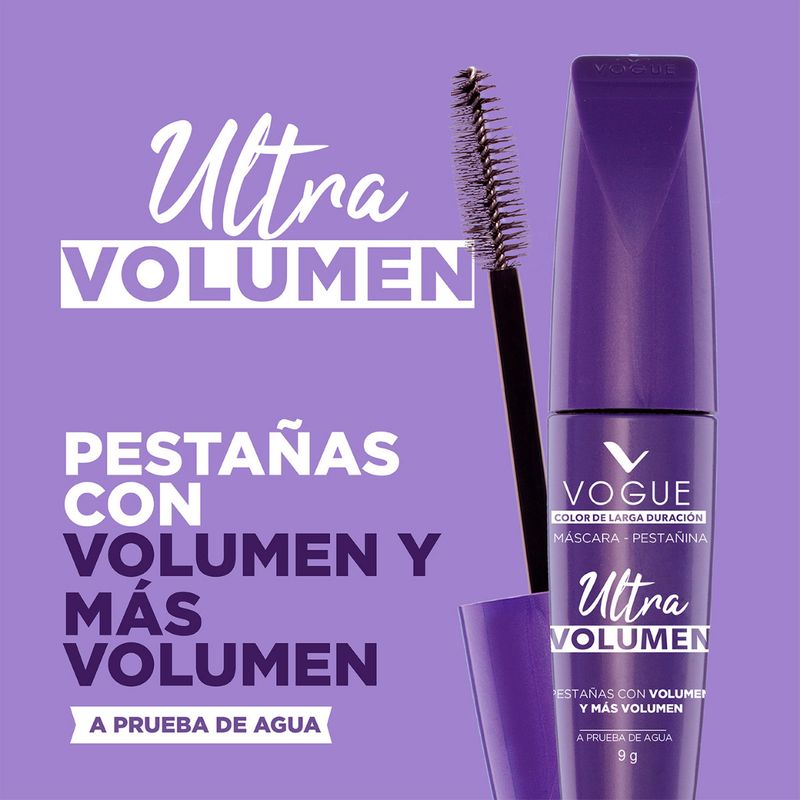 Pestañina Vogue Ultra Volumen Tono Negro