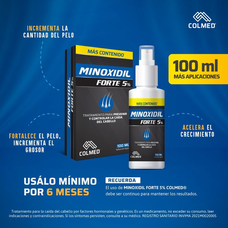 Minoxidil Forte 5% Solución Tópica