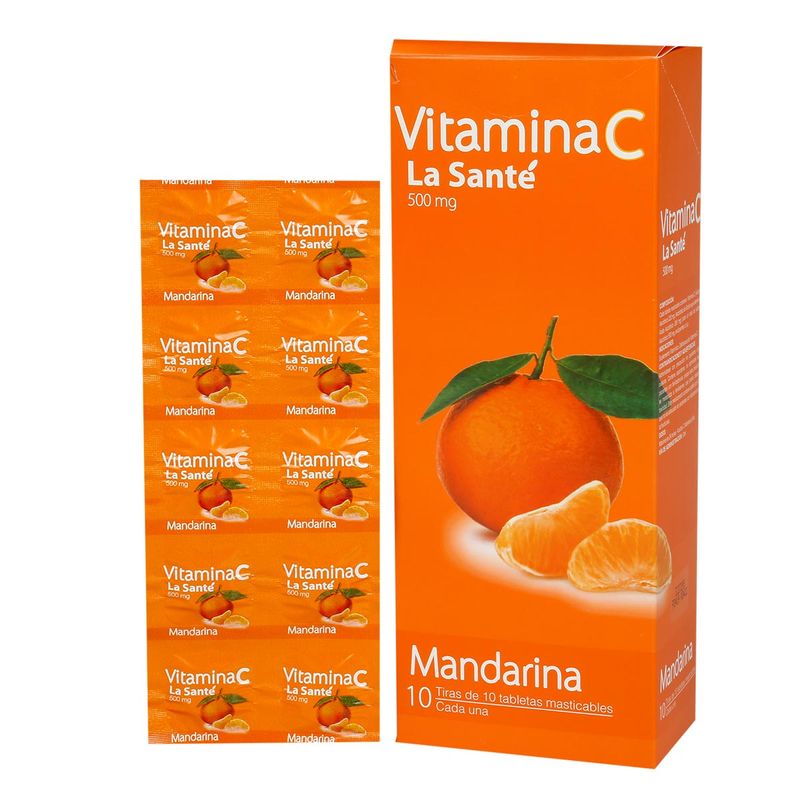 Vitamina C Tableta Masticable Mandarina