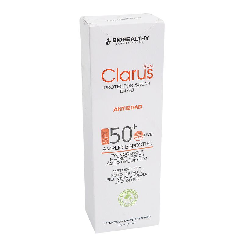 Clarus Protector Solar Gel Fps 50+