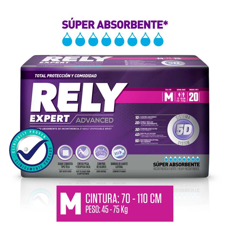 Pañales Rely Advanced Talla M